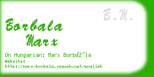 borbala marx business card